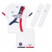 Paris Saint-Germain Khvicha Kvaratskhelia #7 Gostujuci Dres za djecu 2025-26 Kratak Rukav (+ Kratke hlače)
