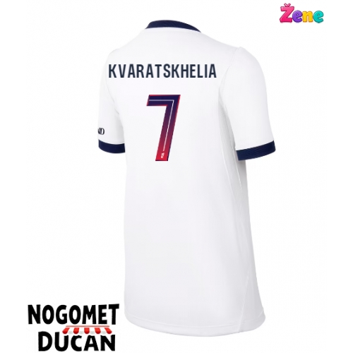 Paris Saint-Germain Khvicha Kvaratskhelia #7 Gostujuci Dres Ženska 2026-27 Kratak Rukav Paris Saint-Germain Khvicha Kvaratskhelia #7 Gostujuci Dres Ženska 2026-27 Kratak Rukav