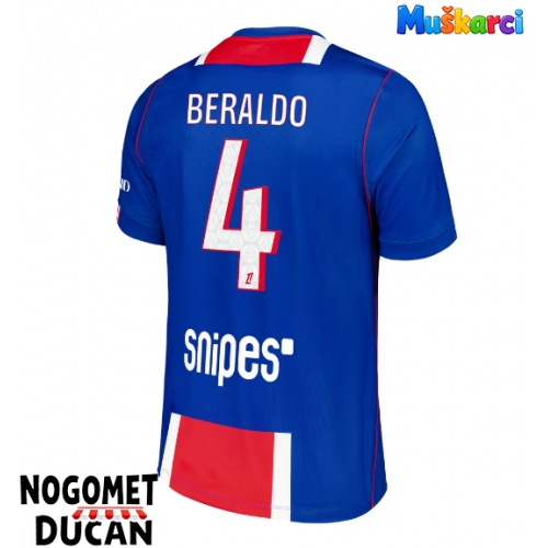 Paris Saint-Germain Lucas Beraldo #4 Domaci Dres 2026-27 Kratak Rukav Paris Saint-Germain Lucas Beraldo #4 Domaci Dres 2026-27 Kratak Rukav