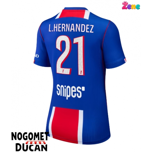 Paris Saint-Germain Lucas Hernandez #21 Domaci Dres Ženska 2026-27 Kratak Rukav Paris Saint-Germain Lucas Hernandez #21 Domaci Dres Ženska 2026-27 Kratak Rukav