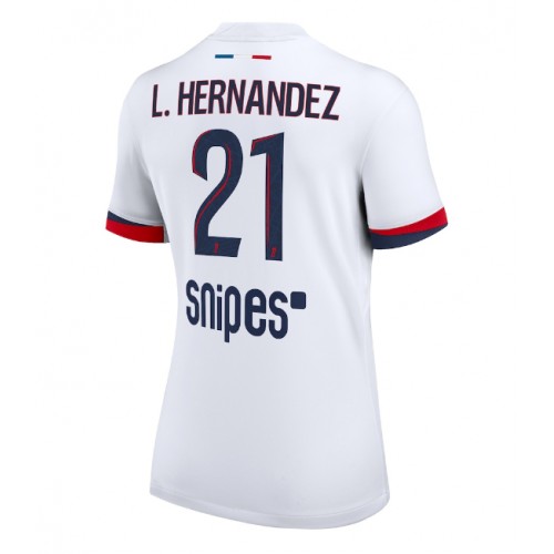 Paris Saint-Germain Lucas Hernandez #21 Gostujuci Dres Ženska 2025-26 Kratak Rukav Paris Saint-Germain Lucas Hernandez #21 Gostujuci Dres Ženska 2025-26 Kratak Rukav