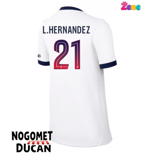 Paris Saint-Germain Lucas Hernandez #21 Gostujuci Dres Ženska 2026-27 Kratak Rukav Paris Saint-Germain Lucas Hernandez #21 Gostujuci Dres Ženska 2026-27 Kratak Rukav