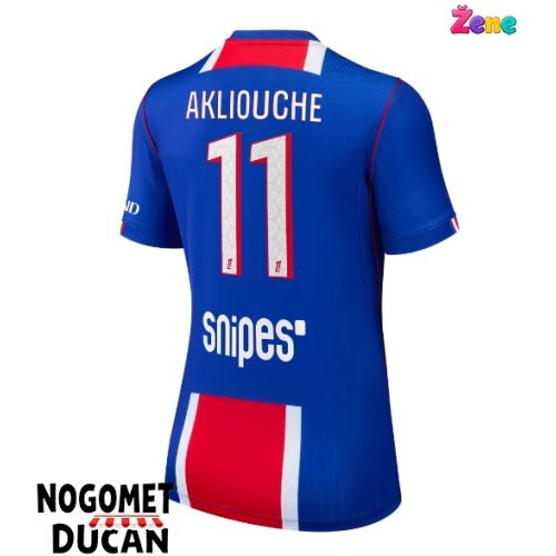 Paris Saint-Germain Maghnes Akliouche #11 Domaci Dres Ženska 2026-27 Kratak Rukav Paris Saint-Germain Maghnes Akliouche #11 Domaci Dres Ženska 2026-27 Kratak Rukav
