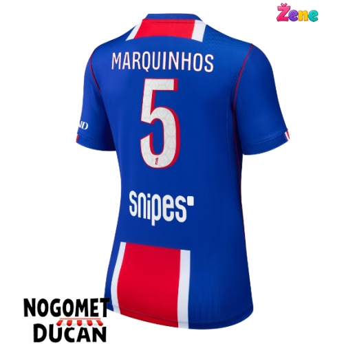 Paris Saint-Germain Marquinhos #5 Domaci Dres Ženska 2026-27 Kratak Rukav Paris Saint-Germain Marquinhos #5 Domaci Dres Ženska 2026-27 Kratak Rukav