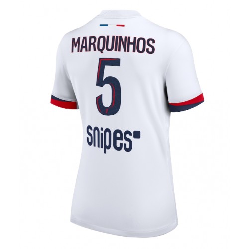Paris Saint-Germain Marquinhos #5 Gostujuci Dres Ženska 2025-26 Kratak Rukav Paris Saint-Germain Marquinhos #5 Gostujuci Dres Ženska 2025-26 Kratak Rukav