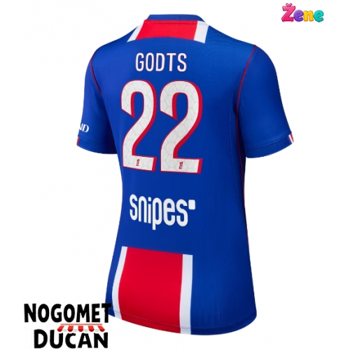 Paris Saint-Germain Mika Godts #22 Domaci Dres Ženska 2026-27 Kratak Rukav Paris Saint-Germain Mika Godts #22 Domaci Dres Ženska 2026-27 Kratak Rukav