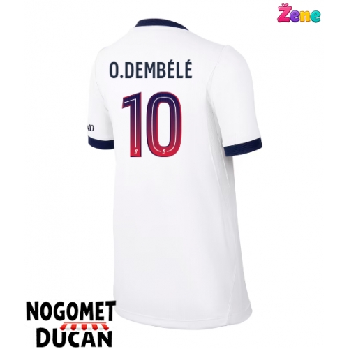 Paris Saint-Germain Ousmane Dembele #10 Gostujuci Dres Ženska 2026-27 Kratak Rukav Paris Saint-Germain Ousmane Dembele #10 Gostujuci Dres Ženska 2026-27 Kratak Rukav
