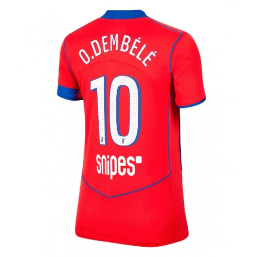 Paris Saint-Germain Ousmane Dembele #10 Rezervni Dres Ženska 2025-26 Kratak Rukav Paris Saint-Germain Ousmane Dembele #10 Rezervni Dres Ženska 2025-26 Kratak Rukav