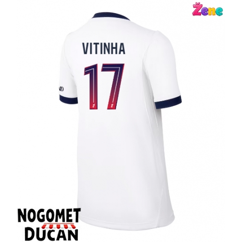 Paris Saint-Germain Vitinha #17 Gostujuci Dres Ženska 2026-27 Kratak Rukav Paris Saint-Germain Vitinha #17 Gostujuci Dres Ženska 2026-27 Kratak Rukav
