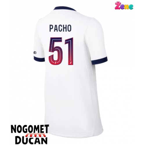 Paris Saint-Germain Willian Pacho #51 Gostujuci Dres Ženska 2026-27 Kratak Rukav Paris Saint-Germain Willian Pacho #51 Gostujuci Dres Ženska 2026-27 Kratak Rukav
