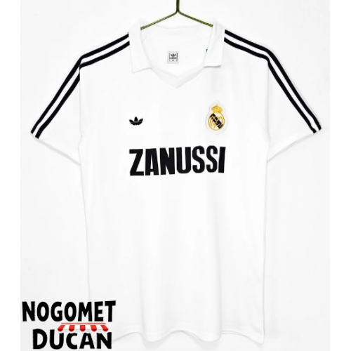 Real Madrid 1984-1985 Retro Domaci Dres Kratak Rukav Real Madrid 1984-1985 Retro Domaci Dres Kratak Rukav