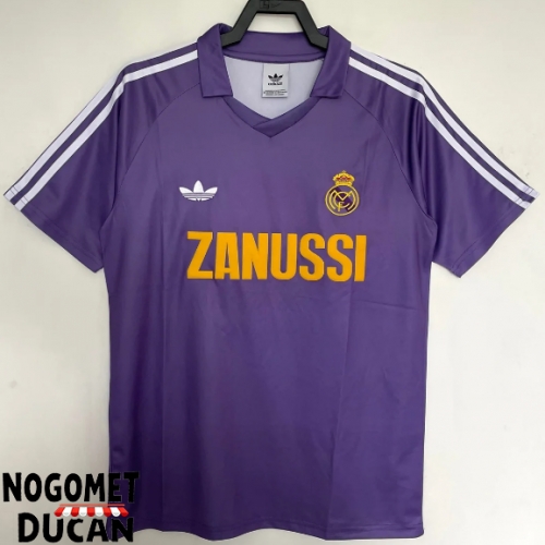 Real Madrid 1984-1985 Retro Gostujuci Dres Kratak Rukav Real Madrid 1984-1985 Retro Gostujuci Dres Kratak Rukav