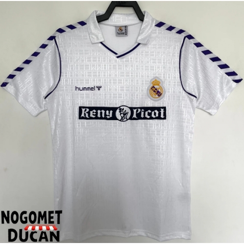 Real Madrid 1989-1990 Retro Domaci Dres Kratak Rukav Real Madrid 1989-1990 Retro Domaci Dres Kratak Rukav