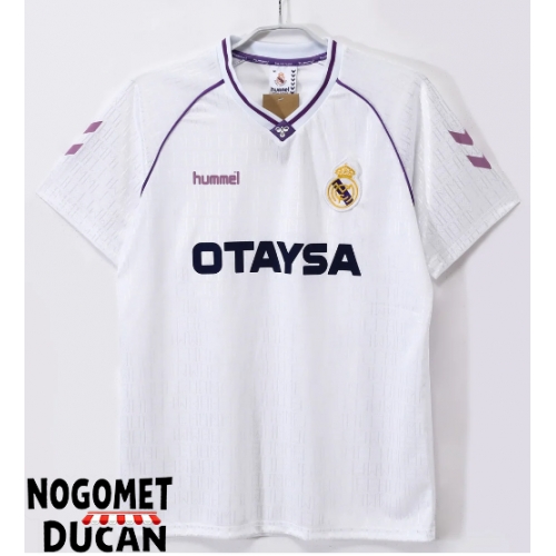 Real Madrid 1990-1992 Retro Domaci Dres Kratak Rukav Real Madrid 1990-1992 Retro Domaci Dres Kratak Rukav