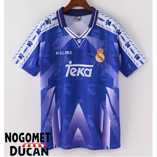 Real Madrid 1996-1997 Retro Gostujuci Dres Kratak Rukav Real Madrid 1996-1997 Retro Gostujuci Dres Kratak Rukav