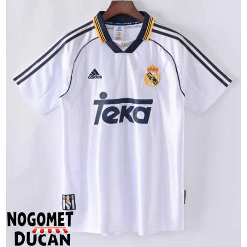 Real Madrid 1998-2000 Retro Domaci Dres Kratak Rukav Real Madrid 1998-2000 Retro Domaci Dres Kratak Rukav