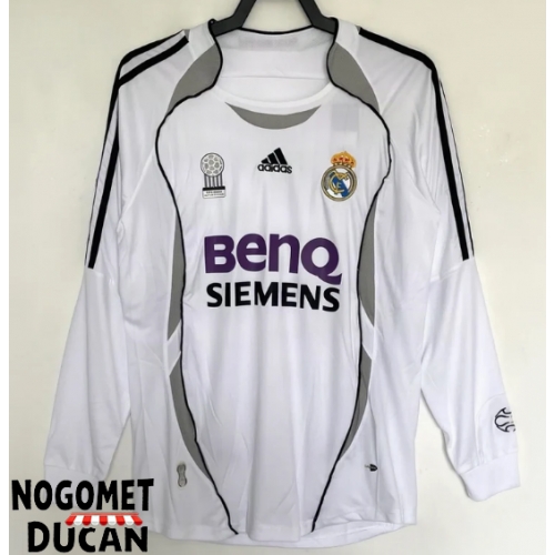 Real Madrid 2006-2007 Retro Domaci Dres Dugi Rukav Real Madrid 2006-2007 Retro Domaci Dres Dugi Rukav