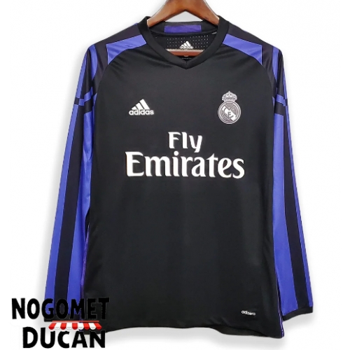 Real Madrid 2016-2017 Retro Rezervni Dres Dugi Rukav Real Madrid 2016-2017 Retro Rezervni Dres Dugi Rukav