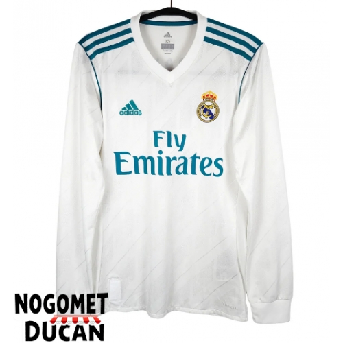 Real Madrid 2017-2018 Retro Domaci Dres Dugi Rukav Real Madrid 2017-2018 Retro Domaci Dres Dugi Rukav