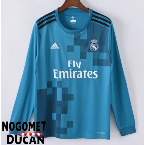 Real Madrid 2017-2018 Retro Rezervni Dres Dugi Rukav Real Madrid 2017-2018 Retro Rezervni Dres Dugi Rukav