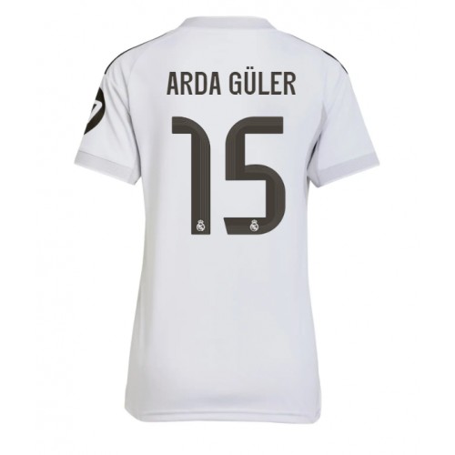 Real Madrid Arda Guler #15 Domaci Dres Ženska 2025-26 Kratak Rukav Real Madrid Arda Guler #15 Domaci Dres Ženska 2025-26 Kratak Rukav