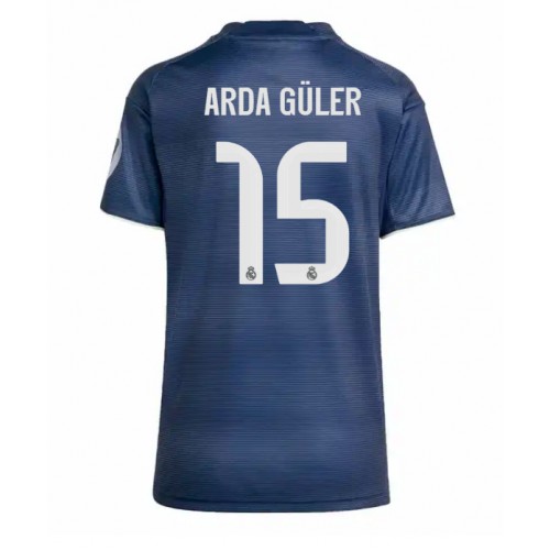 Real Madrid Arda Guler #15 Gostujuci Dres Ženska 2025-26 Kratak Rukav Real Madrid Arda Guler #15 Gostujuci Dres Ženska 2025-26 Kratak Rukav