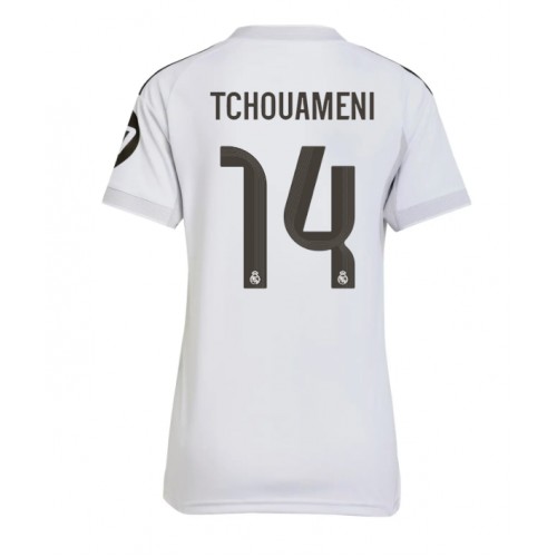 Real Madrid Aurelien Tchouameni #14 Domaci Dres Ženska 2025-26 Kratak Rukav Real Madrid Aurelien Tchouameni #14 Domaci Dres Ženska 2025-26 Kratak Rukav
