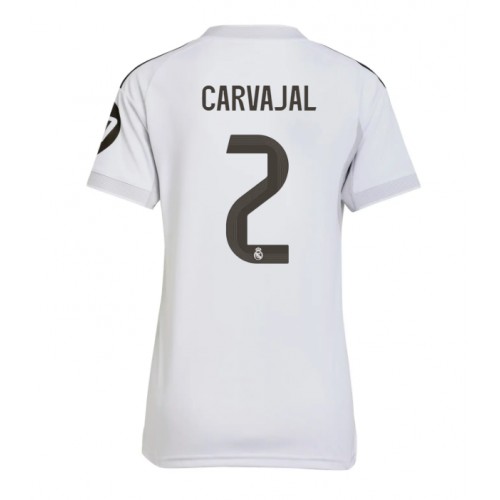 Real Madrid Daniel Carvajal #2 Domaci Dres Ženska 2025-26 Kratak Rukav Real Madrid Daniel Carvajal #2 Domaci Dres Ženska 2025-26 Kratak Rukav