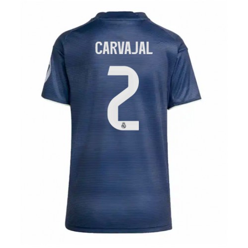 Real Madrid Daniel Carvajal #2 Gostujuci Dres Ženska 2025-26 Kratak Rukav Real Madrid Daniel Carvajal #2 Gostujuci Dres Ženska 2025-26 Kratak Rukav