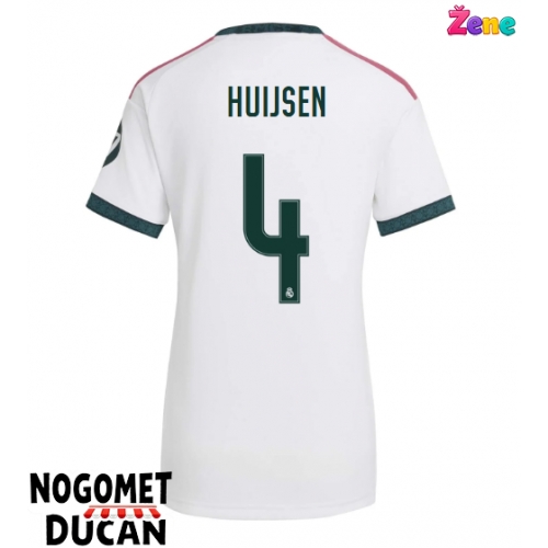 Real Madrid Dean Huijsen #4 Domaci Dres Ženska 2026-27 Kratak Rukav Real Madrid Dean Huijsen #4 Domaci Dres Ženska 2026-27 Kratak Rukav