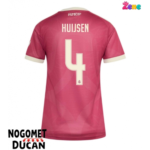 Real Madrid Dean Huijsen #4 Rezervni Dres Ženska 2026-27 Kratak Rukav Real Madrid Dean Huijsen #4 Rezervni Dres Ženska 2026-27 Kratak Rukav