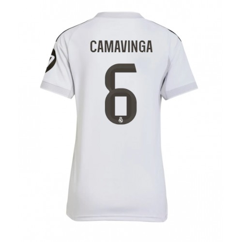 Real Madrid Eduardo Camavinga #6 Domaci Dres Ženska 2025-26 Kratak Rukav Real Madrid Eduardo Camavinga #6 Domaci Dres Ženska 2025-26 Kratak Rukav