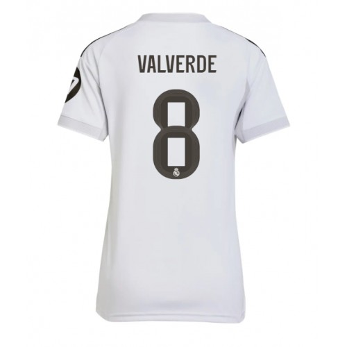 Real Madrid Federico Valverde #8 Domaci Dres Ženska 2025-26 Kratak Rukav Real Madrid Federico Valverde #8 Domaci Dres Ženska 2025-26 Kratak Rukav