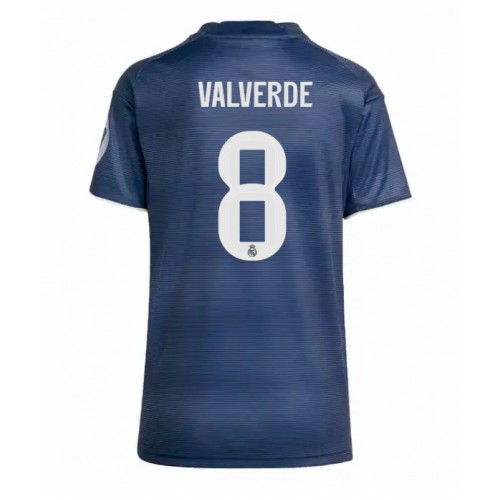Real Madrid Federico Valverde #8 Gostujuci Dres Ženska 2025-26 Kratak Rukav Real Madrid Federico Valverde #8 Gostujuci Dres Ženska 2025-26 Kratak Rukav