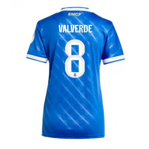 Real Madrid Federico Valverde #8 Rezervni Dres Ženska 2025-26 Kratak Rukav Real Madrid Federico Valverde #8 Rezervni Dres Ženska 2025-26 Kratak Rukav