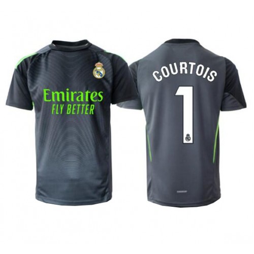 Real Madrid Thibaut Courtois #1 Golman Rezervni Dres 2025-26 Kratak Rukav Real Madrid Thibaut Courtois #1 Golman Rezervni Dres 2025-26 Kratak Rukav