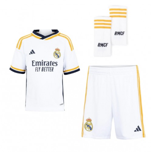 Real Madrid Vinicius Junior #7 Domaci Dres za djecu 2023-24 Kratak Rukav (+ Kratke hlače)
