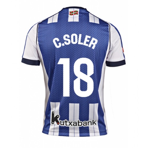 Real Sociedad Carlos Soler #18 Domaci Dres 2025-26 Kratak Rukav Real Sociedad Carlos Soler #18 Domaci Dres 2025-26 Kratak Rukav