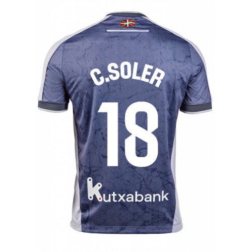 Real Sociedad Carlos Soler #18 Gostujuci Dres 2025-26 Kratak Rukav Real Sociedad Carlos Soler #18 Gostujuci Dres 2025-26 Kratak Rukav