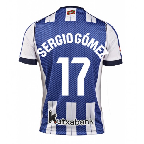 Real Sociedad Sergio Gomez #17 Domaci Dres 2025-26 Kratak Rukav Real Sociedad Sergio Gomez #17 Domaci Dres 2025-26 Kratak Rukav