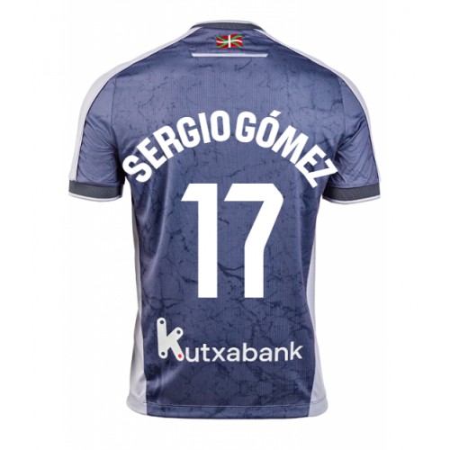 Real Sociedad Sergio Gomez #17 Gostujuci Dres 2025-26 Kratak Rukav Real Sociedad Sergio Gomez #17 Gostujuci Dres 2025-26 Kratak Rukav