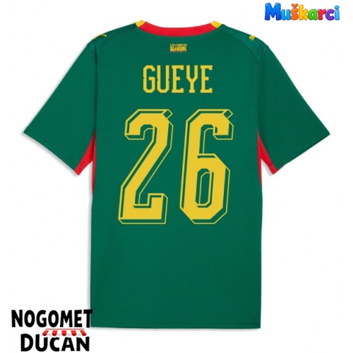 Senegal Pape Gueye #26 Gostujuci Dres SP 2026 Kratak Rukav Senegal Pape Gueye #26 Gostujuci Dres SP 2026 Kratak Rukav