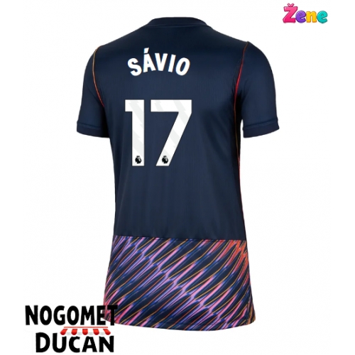 Tottenham Hotspur Savio #17 Gostujuci Dres Ženska 2026-27 Kratak Rukav Tottenham Hotspur Savio #17 Gostujuci Dres Ženska 2026-27 Kratak Rukav