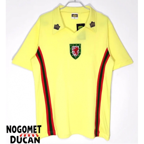 Wales 1976-1979 Retro Gostujuci Dres Kratak Rukav Wales 1976-1979 Retro Gostujuci Dres Kratak Rukav
