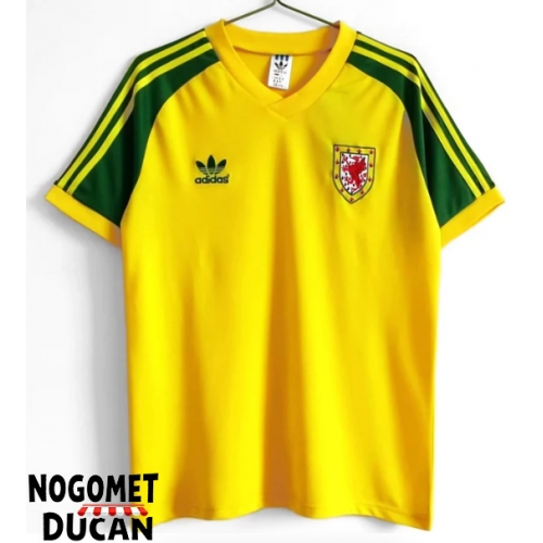 Wales 1980-1982 Retro Gostujuci Dres Kratak Rukav Wales 1980-1982 Retro Gostujuci Dres Kratak Rukav