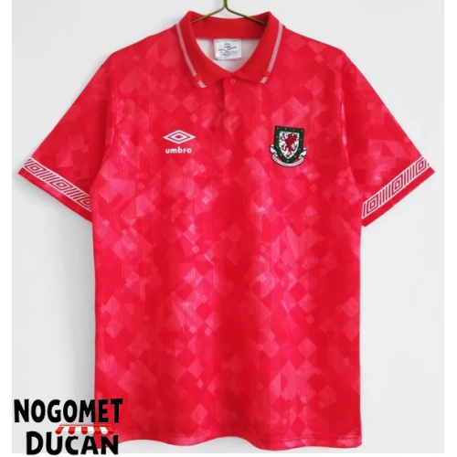 Wales 1990-1991 Retro Domaci Dres Kratak Rukav Wales 1990-1991 Retro Domaci Dres Kratak Rukav
