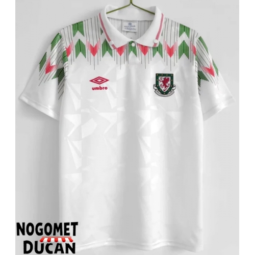Wales 1990-1991 Retro Gostujuci Dres Kratak Rukav Wales 1990-1991 Retro Gostujuci Dres Kratak Rukav