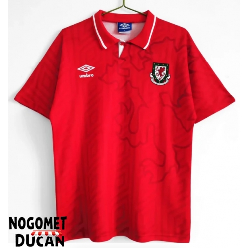Wales 1992-1993 Retro Domaci Dres Kratak Rukav Wales 1992-1993 Retro Domaci Dres Kratak Rukav