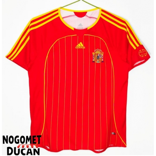 Španjolska 2006 Retro Domaci Dres Kratak Rukav Španjolska 2006 Retro Domaci Dres Kratak Rukav