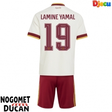 Španjolska Lamine Yamal #19 Gostujuci Dres za djecu SP 2026 Kratak Rukav (+ Kratke hlače)